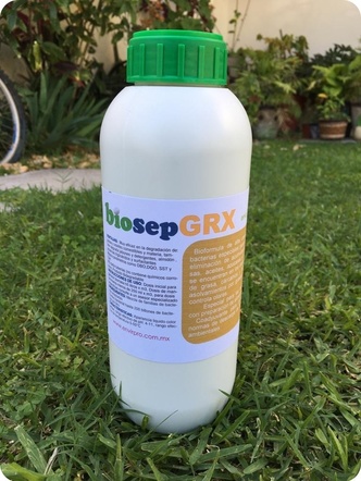 Bacterias en liquido para tratamiento de agua con grasas y aceites BiosepGRX