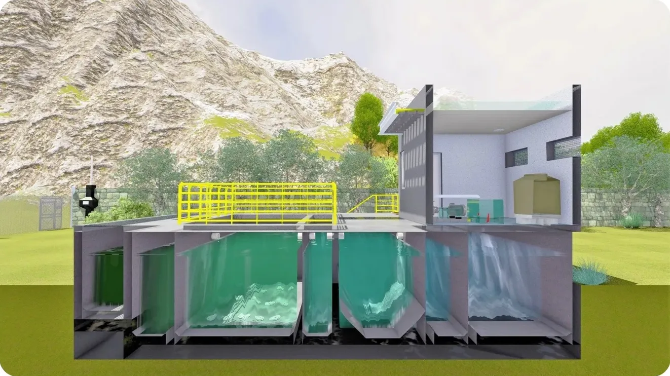 Render de proyecto de planta de tratamiento de agua residual