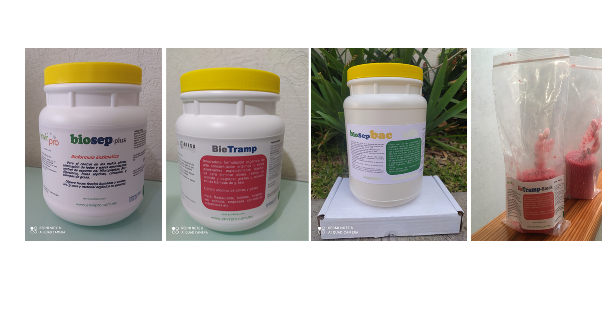 <span style="font-weight: bold;">Bioformulas de bacterias enzimas para tratamiento de aguas </span>